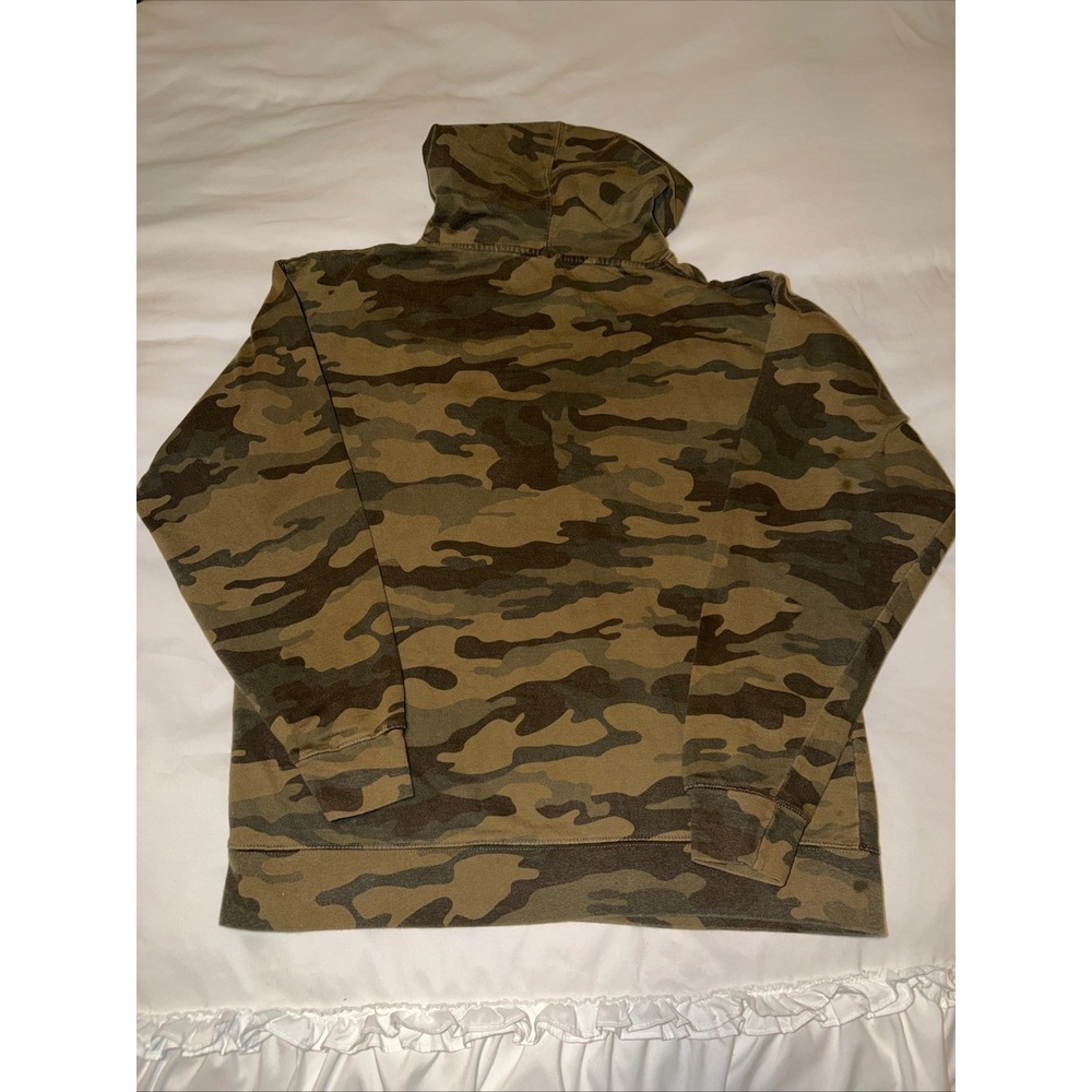 Independent Trading Company Mens Camo Hoodie Pullover Sweatshirt "S" Logo - Picture 7 of 15